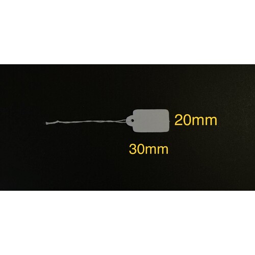 White Paper Tag Medium