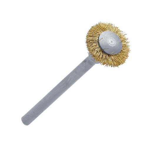 Crimped Brass Micro Brush, Mounted 6pce