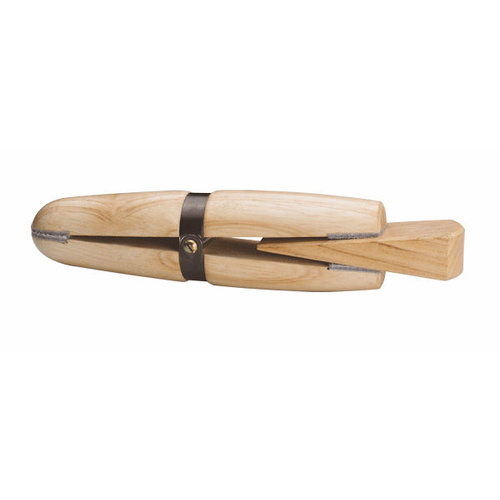 Wood Ring Clamp W/Leather Jaws