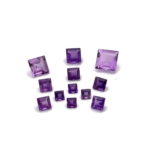 Amethyst Sq/Carre Stone 3x3mm