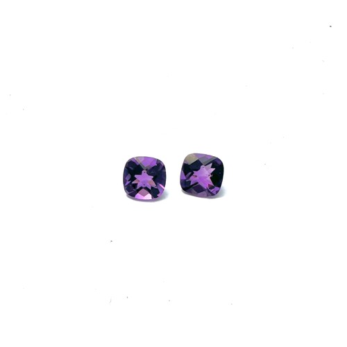 Amethyst Checker Cushion 7 x 7