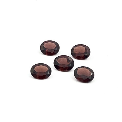 Garnet Oval Stone 11 x 9mm