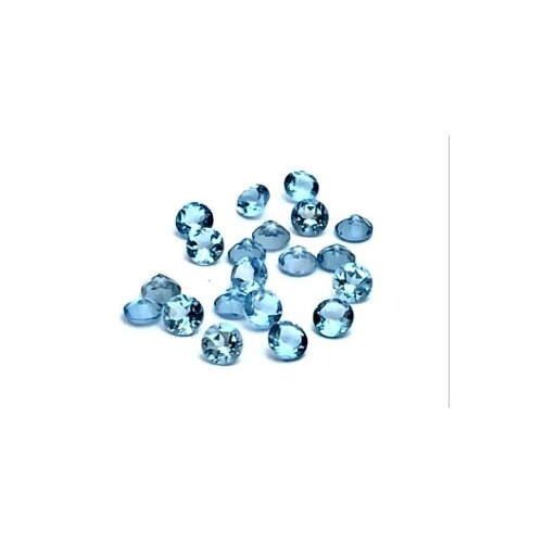Swiss Blue Topaz Round 3mm