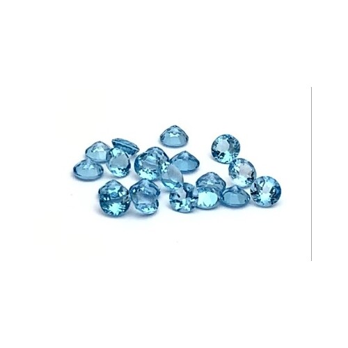 Swiss Blue Topaz Round 4mm