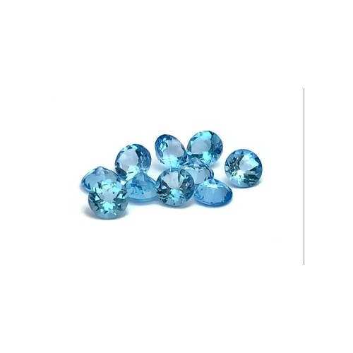 Swiss Blue Topaz Round 9mm
