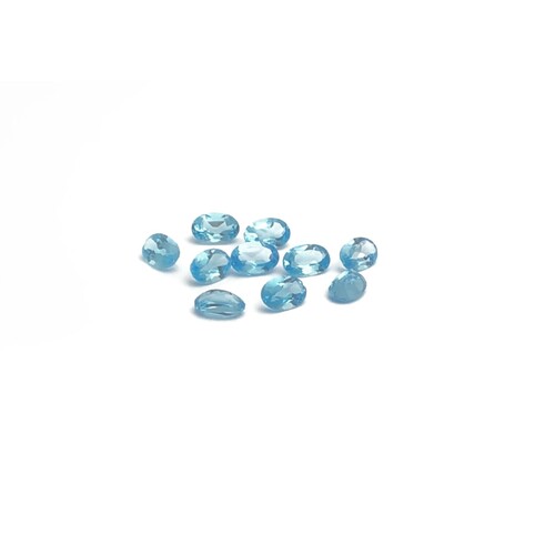 Swiss Blue Topaz Oval 4x3mm
