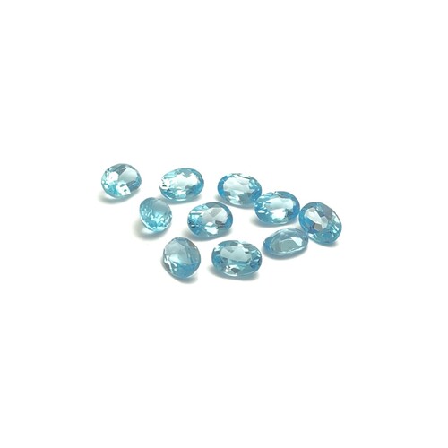 Swiss Blue Topaz Oval 5x3mm