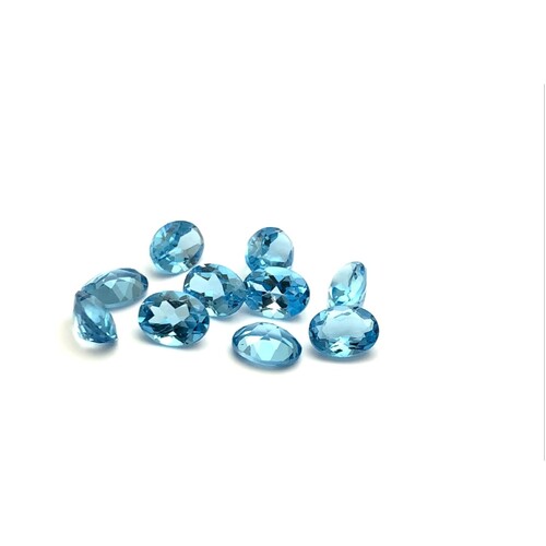 Swiss Blue Topaz Oval 5x4mm