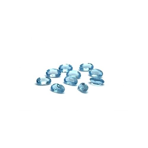 Swiss Blue Topaz Oval 8x6mm