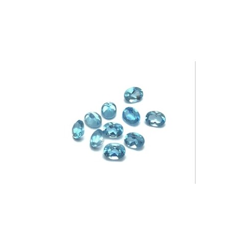 Swiss Blue Topaz Oval 9x7mm