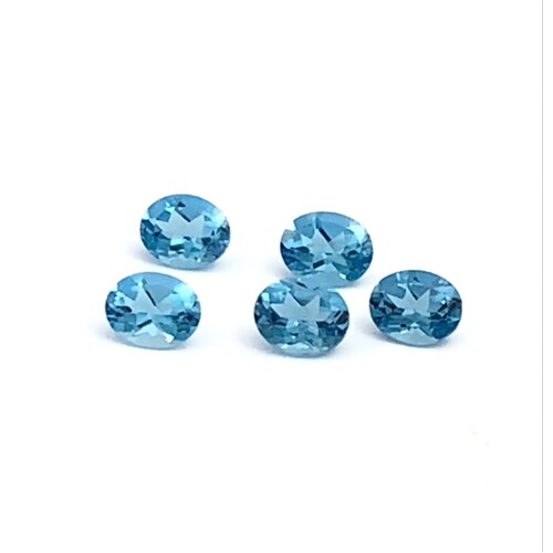 Swiss Blue Topaz Oval 10 x 8mm