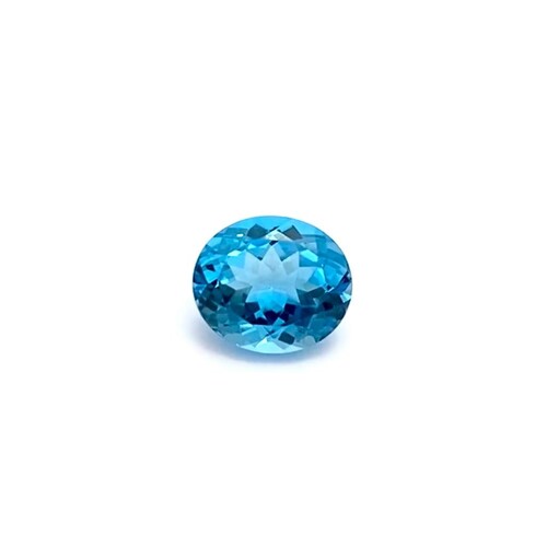 Swiss Bl Topaz Oval 14x12mm