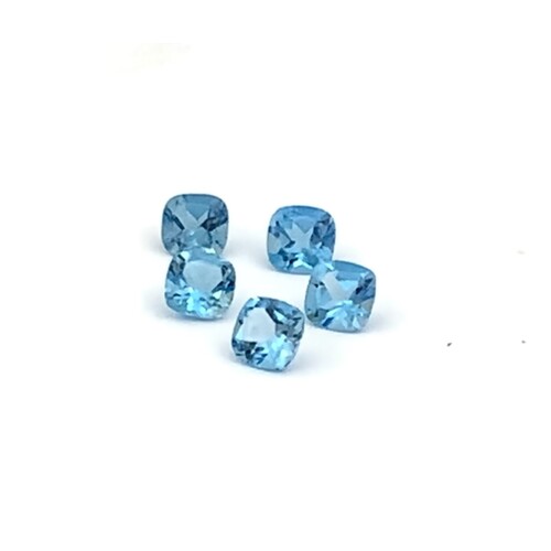 Swiss Blue Topaz Cushion 7mm