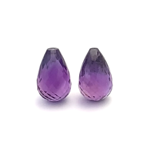 Amethyst Briolette Drops