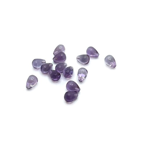 Amethyst Briolette 7x5 smooth