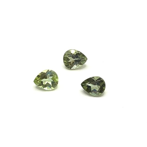 Tourmaline Pale Green Pear 5x4