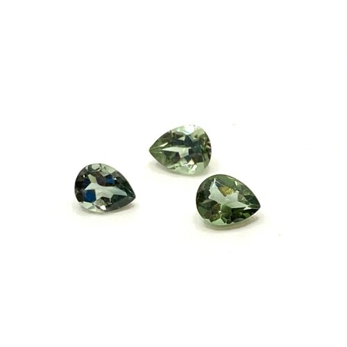 Tourmaline Green Blue Pear 5x4