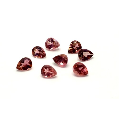 Tourmaline Purple Pink Pear 5x4