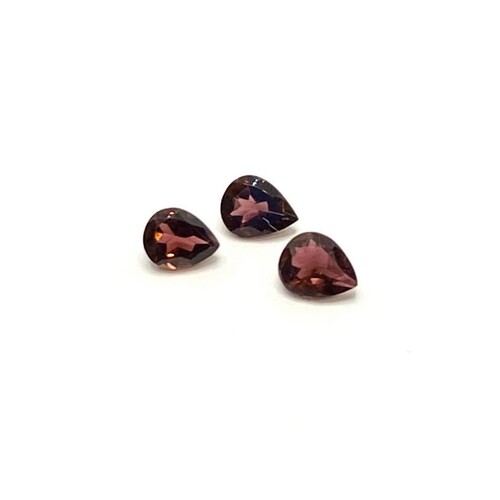 Tourmaline Purple Red Pear 5x4