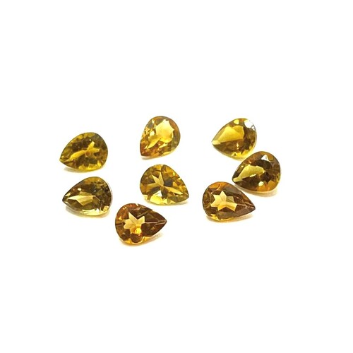 Tourmaline Honey Yellow/Orange Pear 5x4