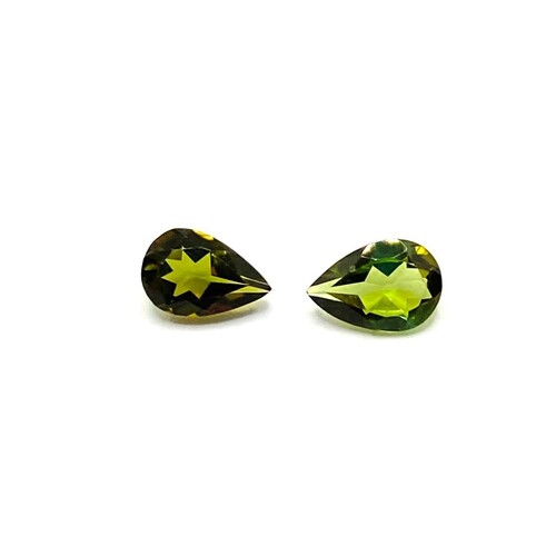 Tourmaline Olive Green Pear 6x4