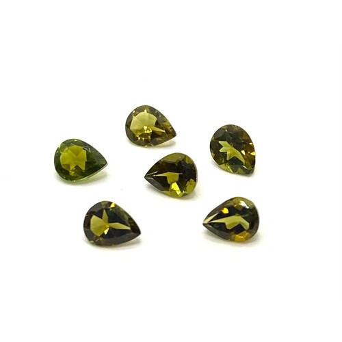 Tourmaline Olive Green  Pear 5x4